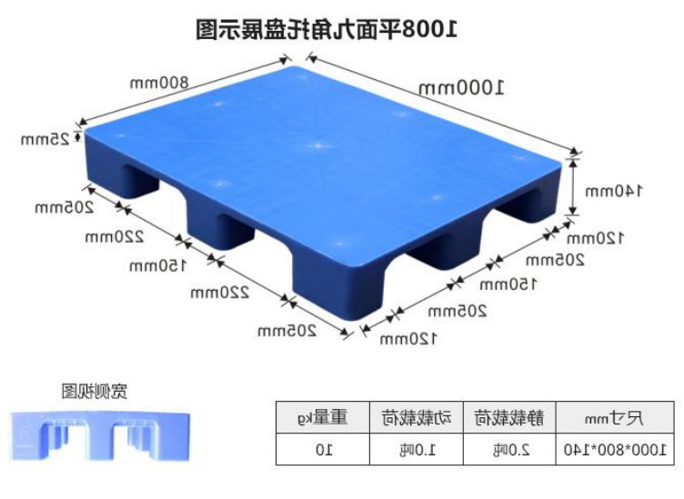 1080平面九脚卡板